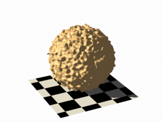 Isosurface sample (noise3d on sphere scaled)