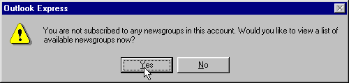 Getting a list of newsgroups from the server.